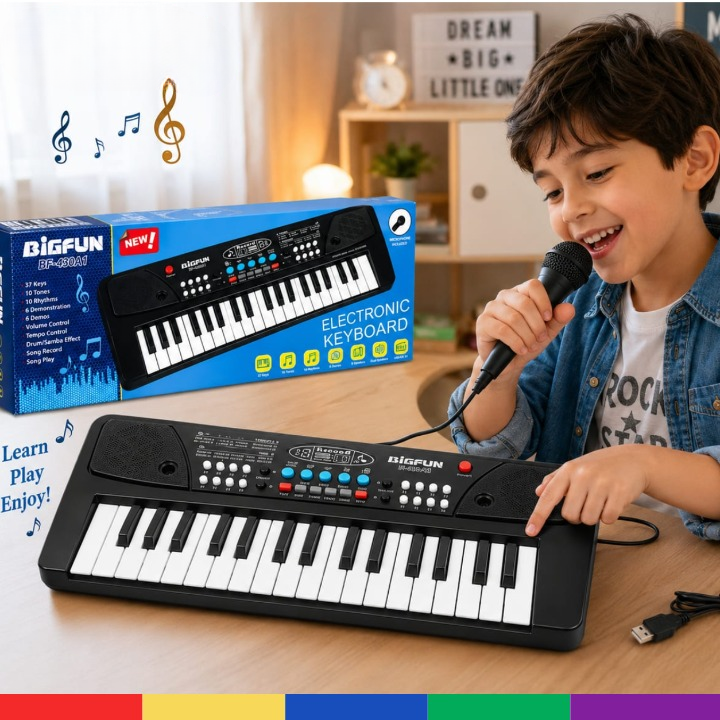 Electronic Keyboard Piano 37-Key– Musical Toy