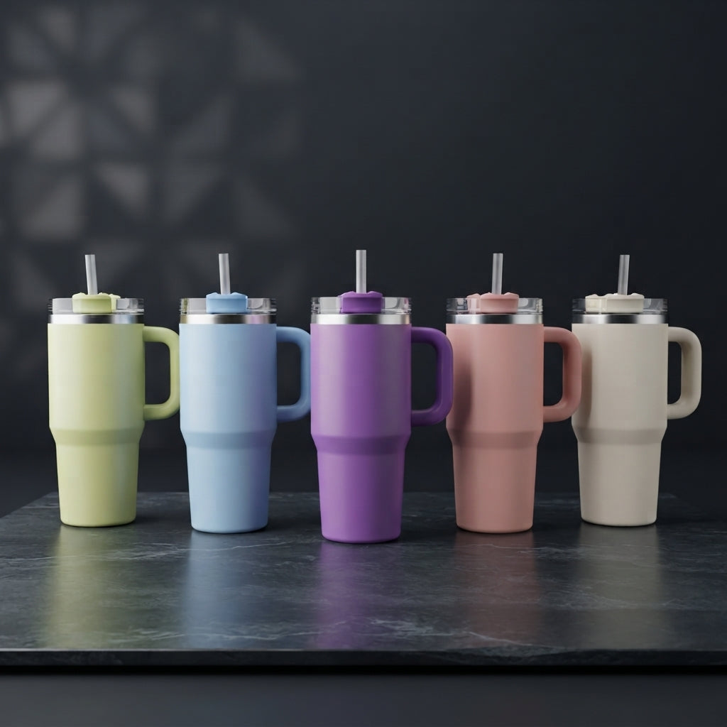 Mini Stainless Steel Tumbler 20oz – Double Wall Travel Mug(Color Random)