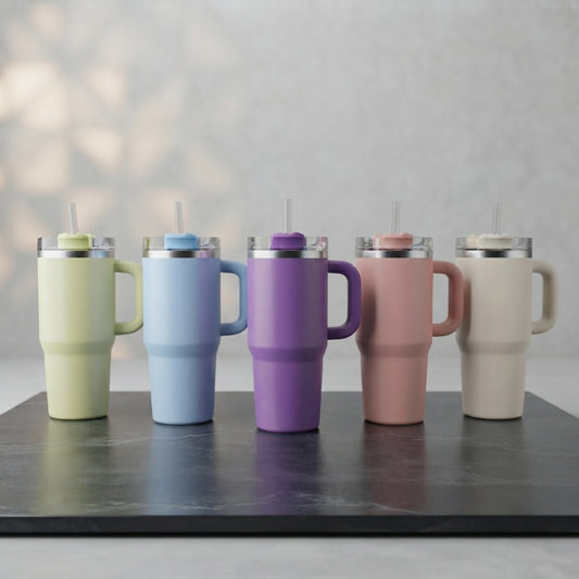 Mini Stainless Steel Tumbler 20oz – Double Wall Travel Mug(Color Random)